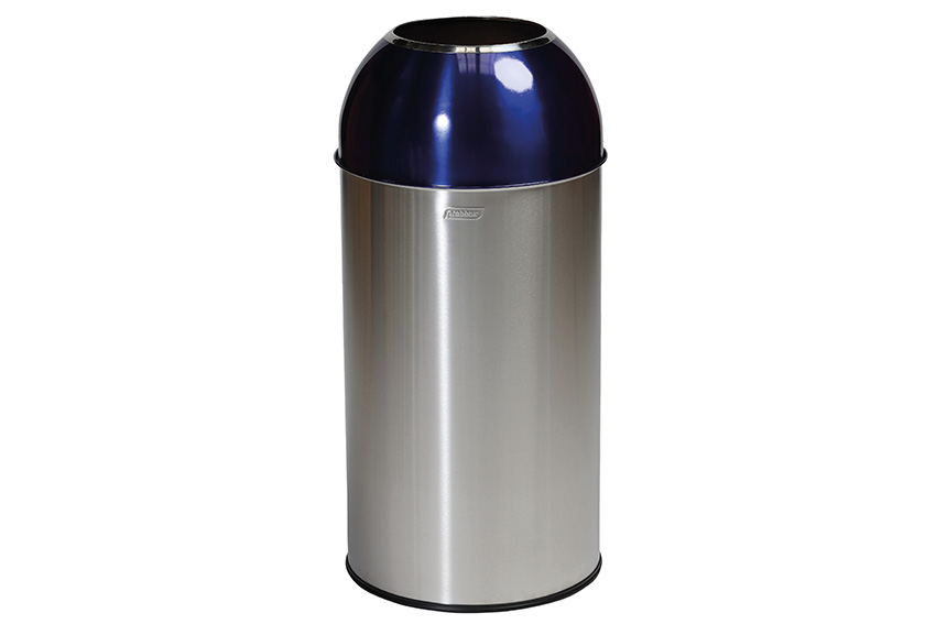 Poubelle avec ouverture - 40l - corps &amp; ouverture acier inox 