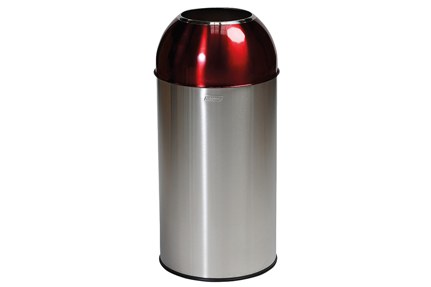 Poubelle avec ouverture - 40l - corps &amp; ouverture acier inox 