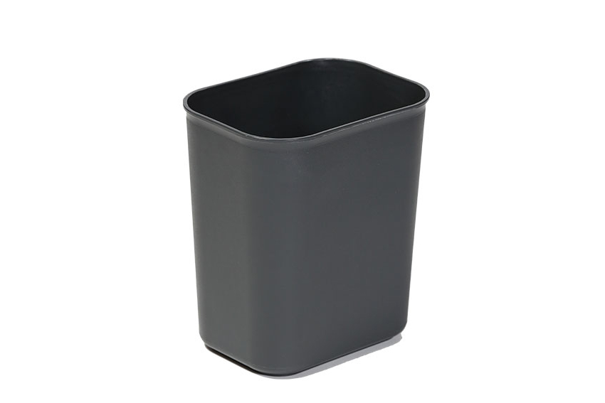 Rectancular waste basket 6.6l - fire retardant - v2 certified 