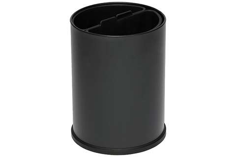 Round waste basket 10l - 2 compartiments - insert black 5l