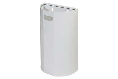 Poubelle murale demi-ronde - 40l - 350x190x495mm - incl. fixation murale